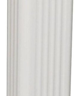 Amerimax 2601100120 Downspout, 10 ft L, Aluminum, White Sells in Quantity of 10