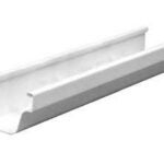 Euramax M0573 Roofing Gutter, 10 ft L, 5 in W, Vinyl Sells in Quantity of 8