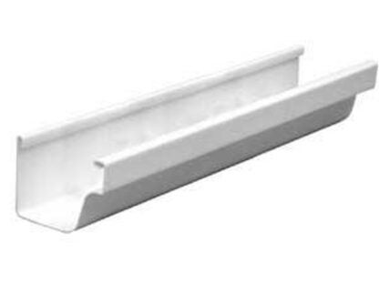 Euramax M0573 Roofing Gutter, 10 ft L, 5 in W, Vinyl Sells in Quantity of 8