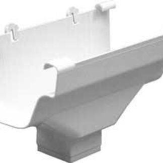 Euramax TUFFFLO M0506-6 Gutter Drop Outlet, Vinyl, White