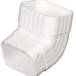 Amerimax M0627 Downspout Elbow, Vinyl, White