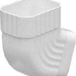 Amerimax M0628 B-Style Downspout Elbow, Vinyl, White