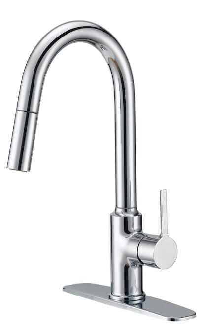 Boston Harbor FP4AF227CP Contemporary Pull-Down Kitchen Faucet, 1.8 gpm, 1 -Faucet Handle, 1 or 3 Hole -Faucet Hole