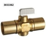 Dahl mini-ball 521-14-14-BAG In-Line Stop and Isolation Valve, 3/4 in Connection, Female, Brass Body