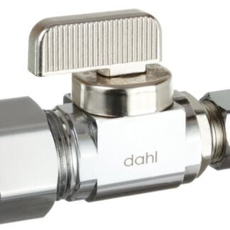 DAHL mini-ball 511-33-31-BAG Stop Valve, 5/8 x 3/8 in Connection, Compression, 250 psi Pressure, Manual Actuator