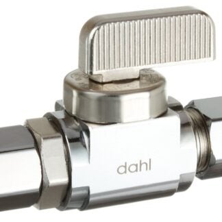 Dahl mini-ball 511-41-31 Straight Retrofit Valve, 3/8 in Connection, Female Compression x Compression, 250 psi Pressure