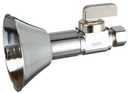 Dahl 511-PX3LE-31 Ball Valve, 1/2 x 3/8 in Connection, Crimp x Compression, Manual Actuator, Brass Body