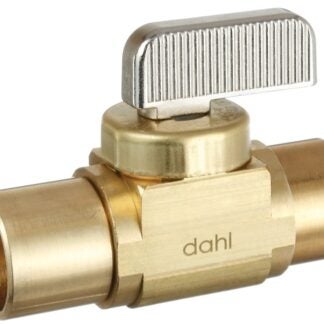 DAHL 521-13-13-BAG Stop and Isolation Valve, 1/2 x 1/2 in Connection, Solder x Solder, 250 psi Pressure, Brass Body