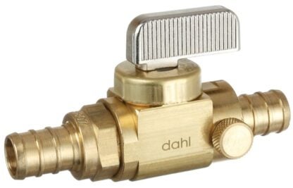 Dahl 521-PX3-PX3D-BAG Stop and Isolation Valve, 1/2 x 1/2 in Connection, Crimp, 250 psi Pressure, Manual Actuator