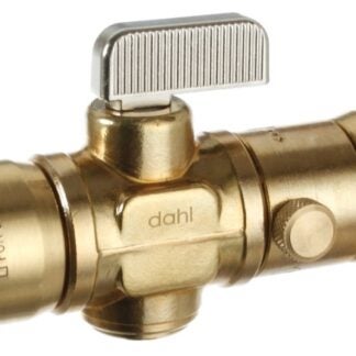 DAHL 521LB-QG3-QG3D Stop and Isolation Valve, 1/2 x 1/2 in Connection, Quick-Grip x Quick-Grip, 250 psi Pressure