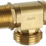 DAHL 621-01-04-BAG Hose and Boiler Drain Valve, 1/2 in Connection, MIP x Male Hose, 250 psi Pressure, Manual Actuator