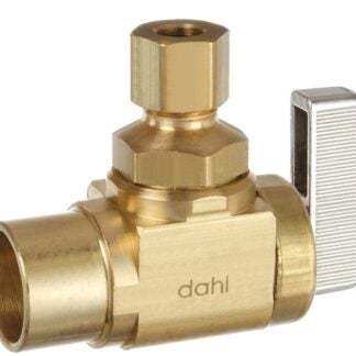 Dahl mini-ball 621-13-30-BAG Stop Valve, 1/2 x 1/4 in Connection, Female Solder x Compression, 250 psi Pressure