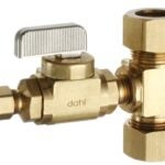 Dahl E33-2211 Tee Valve Kit, 5/8 x 5/8 x 1/4 in Connection, Compression, Manual Actuator, Brass Body