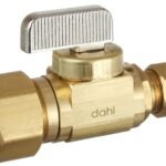 Dahl mini-ball 521-33-31-BAG Stop Valve, 5/8 x 3/8 in Connection, Compression, 250 psi Pressure, Manual Actuator