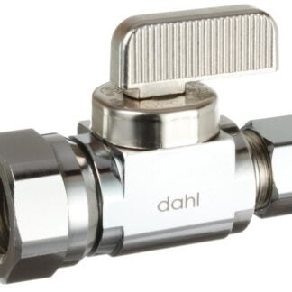 Dahl mini-ball 511-52-31-BAG Stop Valve, 3/8 in Connection, FIP x Compression, 250 psi Pressure, Manual Actuator