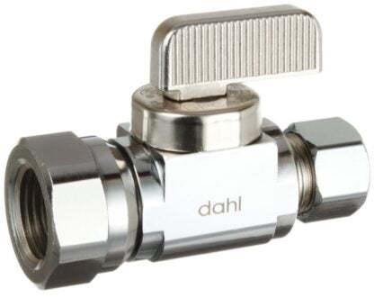 Dahl mini-ball 511-52-31-BAG Stop Valve, 3/8 in Connection, FIP x Compression, 250 psi Pressure, Manual Actuator