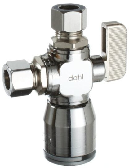 DAHL 511-QG3-31-30 Ball Valve, 1/2, 3/8 x 1/4 in Connection, Compression, Manual Actuator, Brass Body