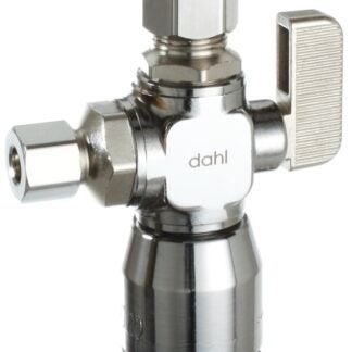 DAHL 511-QG3-31-31 Ball Valve, 1/2, 3/8 x 3/8 in Connection, Compression, 125 psi Pressure, Manual Actuator, Brass Body