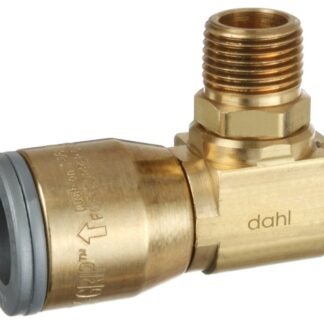 DAHL 620-QG3-62 Mini Ball Pipe Elbow, 1/2 x 3/8 in, MIP, Brass, 250 psi Pressure