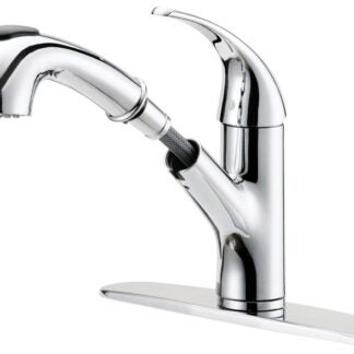 Boston Harbor FP4A4079CP Kitchen Faucet, 1.8 gpm, 1-Faucet Handle, 1, 3-Faucet Hole, Metal/Plastic, Chrome Plated