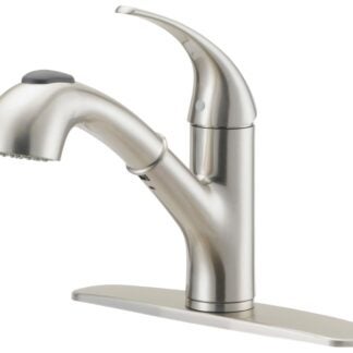 Boston Harbor FP4A4079NP Kitchen Faucet, 1.8 gpm, 1-Faucet Handle, 1, 3-Faucet Hole, Metal/Plastic, Stainless Steel