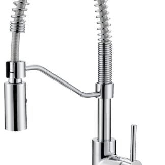 Boston Harbor FP4A0096CP Spring Pull-Down Kitchen Faucet, 1.8 gpm, 1 -Faucet Handle, 1 or 3 Hole -Faucet Hole