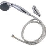 Boston Harbor S2254G22CP Hand-Held Shower Head, 1.75 gpm, 1/2-14 NPT Connection, Threaded, 5-Spray Function, PVC