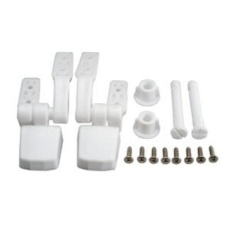 Moen M-Line Series M5671 Toilet Seat Hinge, Plastic, White