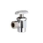 Moen M-Line Series M4650 Angled Shut-Off Valve, 3/8 x 1/2 in Connection, Compression x Sweat, Brass Body