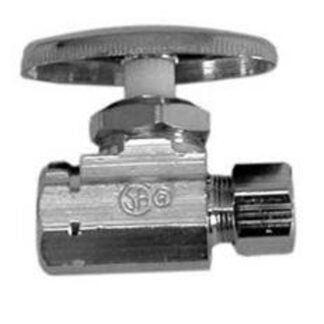 Moen M-Line Series M4730 Straight Shut-Off Valve, 3/8 x 3/8 in Connection, Compression x FIP, Brass Body