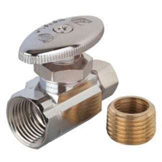 Moen M-Line Series M4750 Straight Shut-Off Valve, 3/8 x 1/2 in Connection, Compression x FIP, Brass Body