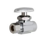 Moen M-Line Series M4790 Straight Shut-Off Valve, 3/8 x 1/2 in Connection, Compression x Sweat, Brass Body