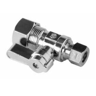 Moen M-Line Series M4771PB Straight Ball Shut-Off Valve, 3/8 x 5/8 in Connection, Compression, Brass Body