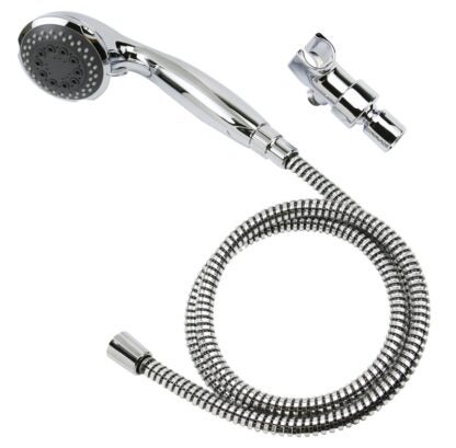 Boston Harbor HS00813CP Hand-Held Shower Head, 1.75 (6.6) 80 gpm (L/MIN) psi, 1/2-14 NPT Connection, Threaded, PVC