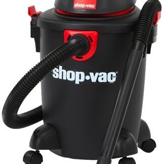 Shop-Vac 5985005 Wet/Dry Vacuum, 6 gal Vacuum, Cartridge, Dry, Foam Sleeve Filter, 3.5 hp, Black Housing