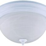 Canarm IFM41311 Ceiling Light Fixture, 120 V, 2-Lamp, White Fixture