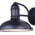 Canarm IOL322BK Outdoor Down Light, 120 V, 60 W, Incandescent Lamp, Steel Fixture, Black