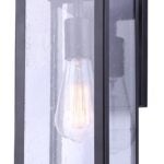 Canarm NEWPORT IOL456BK Outdoor Light, 120 V, 100 W, Type A Lamp, Metal Fixture, Black Fixture, Matte Fixture