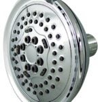 Boston Harbor S1254H00CP Shower Head, 1.75 gpm, 1/2-14 NPT Connection, Threaded, 5-Spray Function, ABS, Chrome