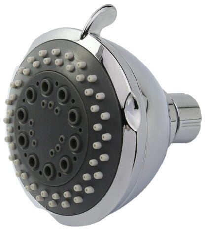 Boston Harbor TS02213CP Shower Head, 1.75 (6.6) 80 gpm (L/MIN) psi, 1/2-14 NPT Connection, Threaded, 3-Spray Function