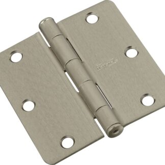 National Hardware N830-245 Door Hinge, Steel, Satin Nickel, Non-Rising, Removable Pin, Full-Mortise Mounting, 50 lb