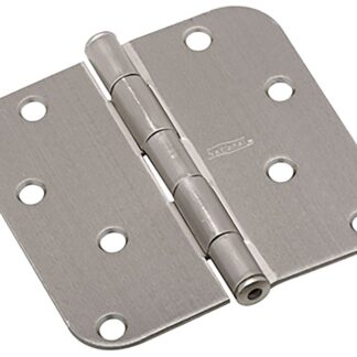 National Hardware N830-243 Door Hinge, Cold Rolled Steel, Satin Nickel, Non-Rising, Removable Pin, Full-Mortise Mounting