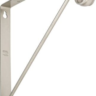 National Hardware S822-093 Shelf and Rod Bracket, 125 lb, Steel, Satin Nickel