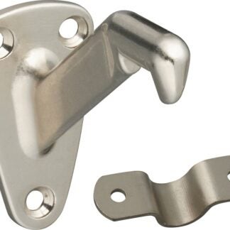 National Hardware N830-117 Heavy-Duty Handrail Bracket, 250 lb, Die-Cast Zinc, Satin Nickel