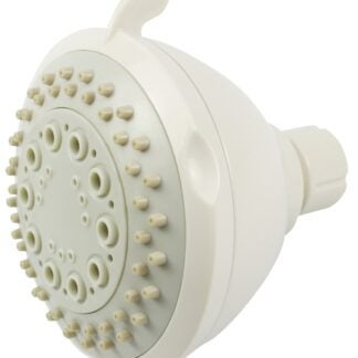 Boston Harbor TS02213WH Shower Head, 1.75 (6.6) 80 gpm (L/MIN) psi, 1/2-14 NPT Connection, Threaded, 3-Spray Function