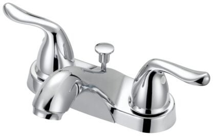 Boston Harbor F5121033CP Lavatory Faucet, 1.2 gpm, 2 -Faucet Handle, 3 -Faucet Hole, Metal, Chrome, Lever Handle