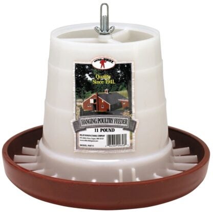 Little Giant PHF11 Poultry Feeder, 11 lb Capacity, Plastic