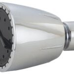 Boston Harbor B11204CP Shower Head, 1.75 gpm, 1/2-14 NPT Connection, Threaded, 1-Spray Function, Plastic, Chrome