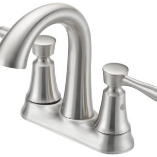 Boston Harbor F51B0035NP Lavatory Faucet, 1.2 gpm, 2-Faucet Handle, 3-Faucet Hole, Metal/Plastic, Brushed Nickel