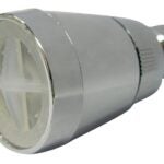 Boston Harbor PP6881320 Shower Head, Round, 1.8 gpm, 1/2-14 NSPM Connection, Threaded, ABS, 1-3/4 in Dia